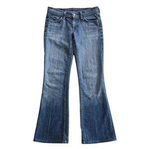 Citizens Of Humanity Jeans Womens 27 Low Rise Flare Distressed Denim Grunge Y2K